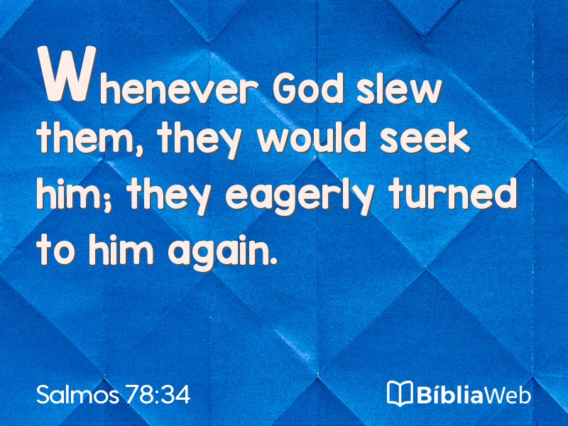 Salmos 78:34 em imagem para compartilhar