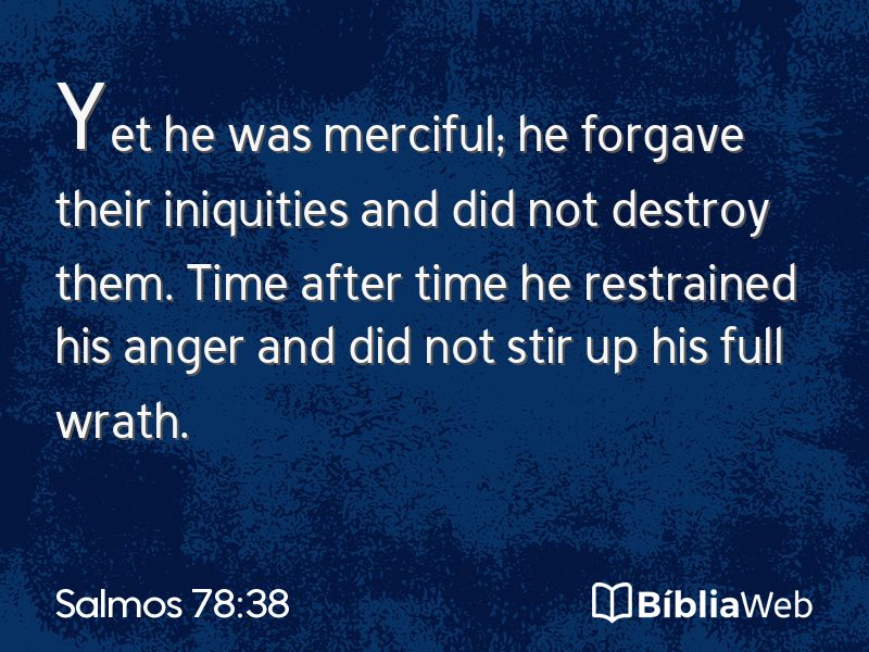 Salmos 78:38 em imagem para compartilhar