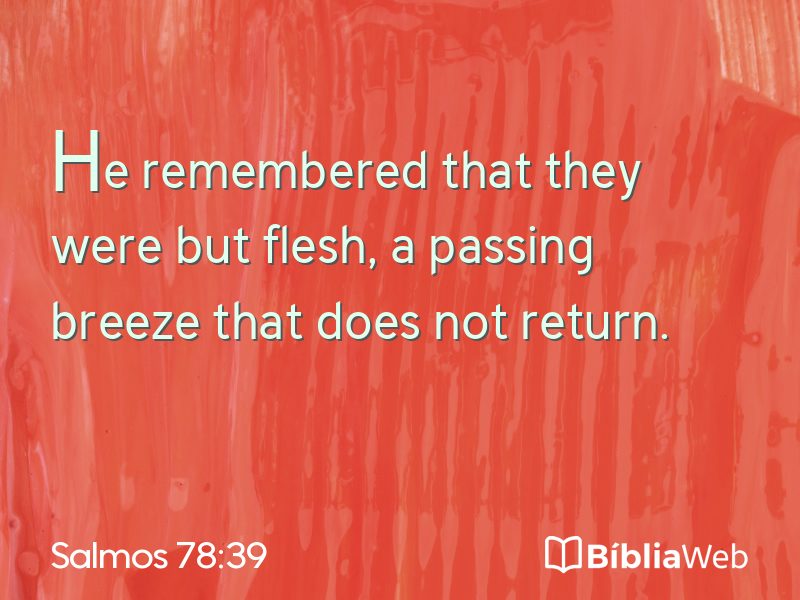 Salmos 78:39 em imagem para compartilhar