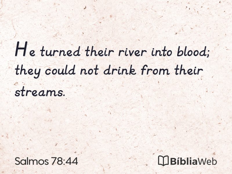 Salmos 78:44 em imagem para compartilhar