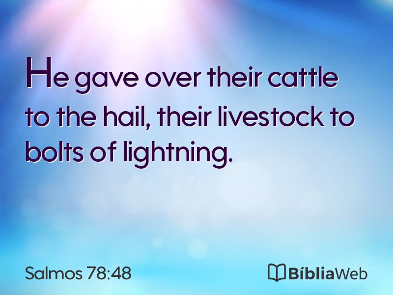 Salmos 78:48 em imagem para compartilhar
