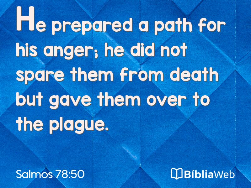 Salmos 78:50 em imagem para compartilhar