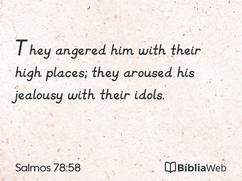 Salmos 78:58 em imagem para compartilhar