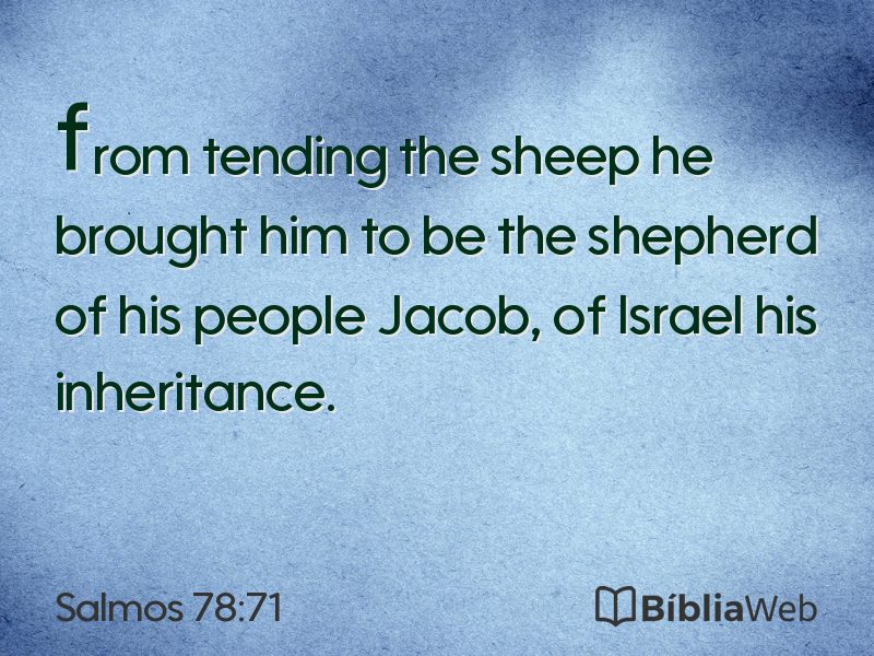 Salmos 78:71 em imagem para compartilhar