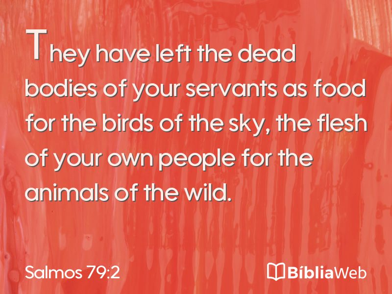 Salmos 79:2 em imagem para compartilhar