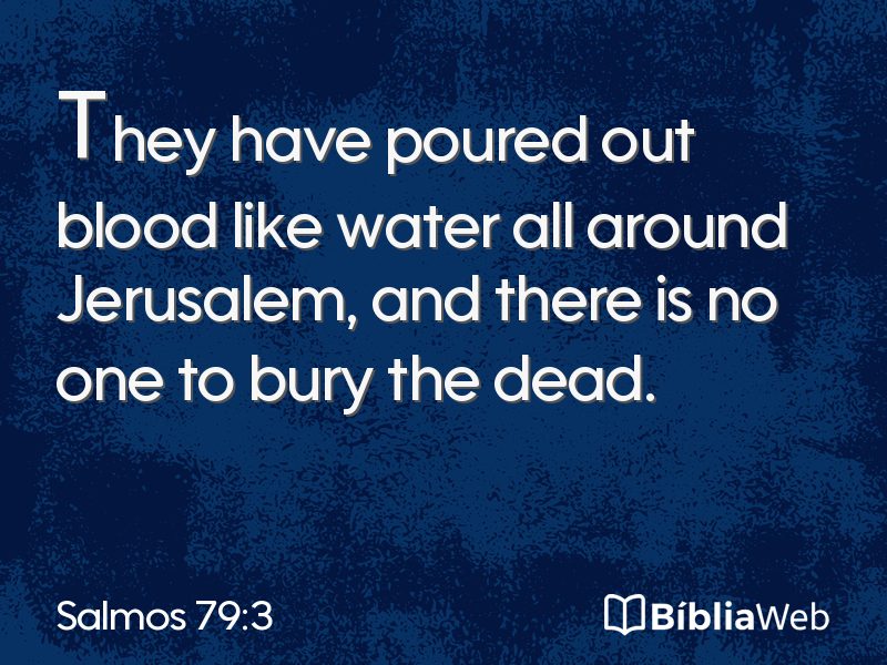 Salmos 79:3 em imagem para compartilhar