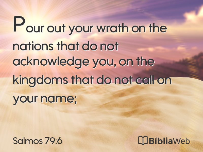 Salmos 79:6 em imagem para compartilhar