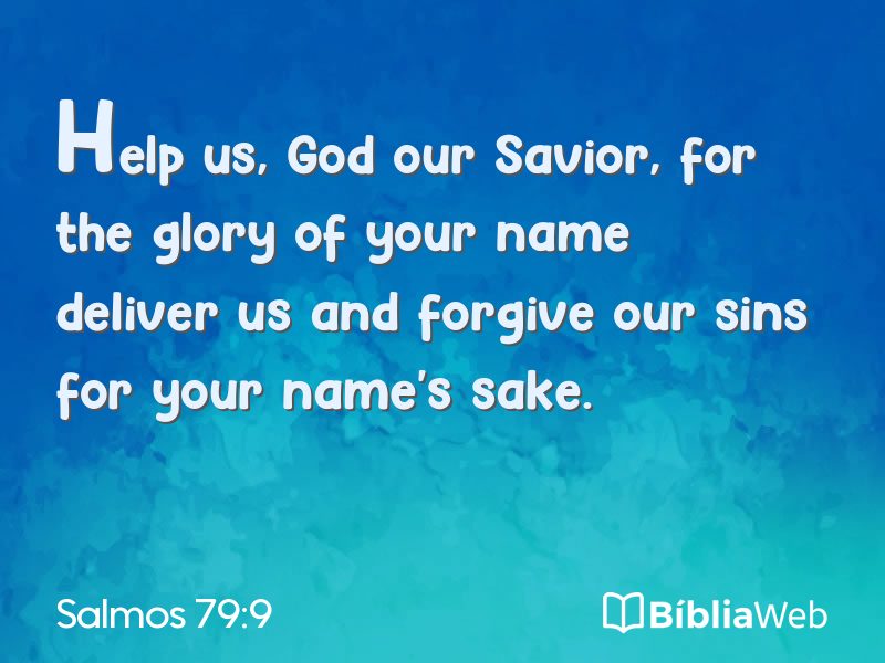 Salmos 79:9 em imagem para compartilhar