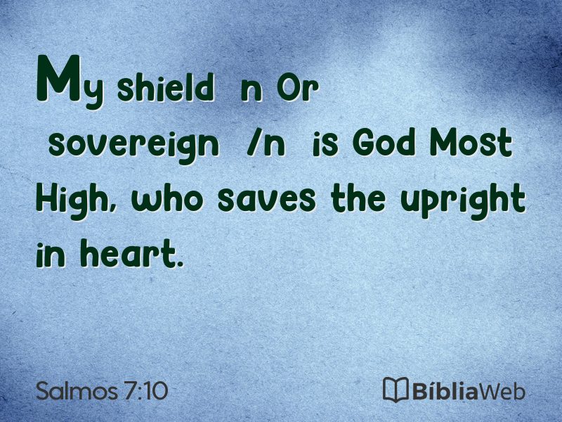 Salmos 7:10 em imagem para compartilhar