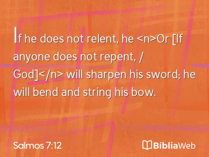 Salmos 7:12 em imagem para compartilhar