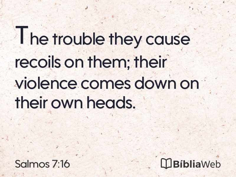 Salmos 7:16 em imagem para compartilhar