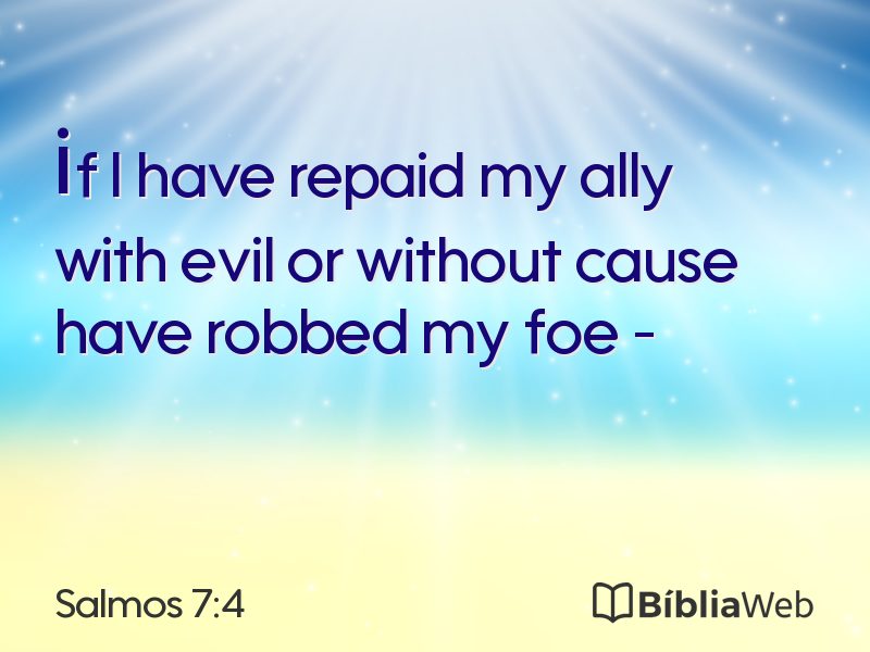 Salmos 7:4 em imagem para compartilhar