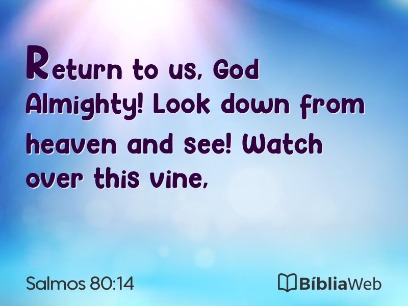 Salmos 80:14 em imagem para compartilhar