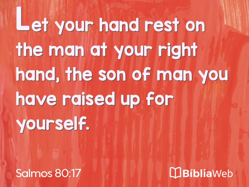 Salmos 80:17 em imagem para compartilhar