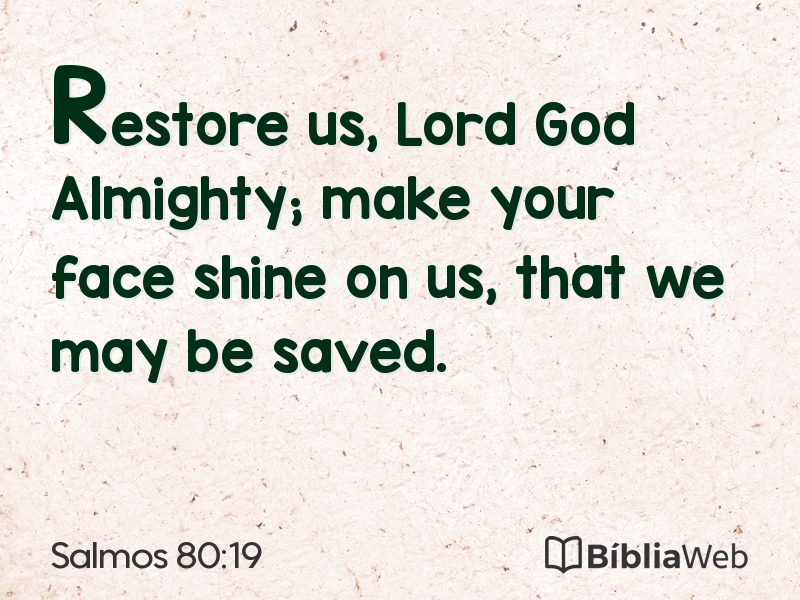 Salmos 80:19 em imagem para compartilhar