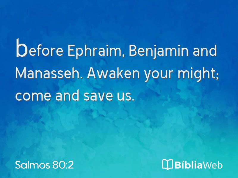 Salmos 80:2 em imagem para compartilhar