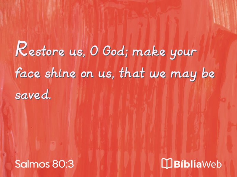 Salmos 80:3 em imagem para compartilhar