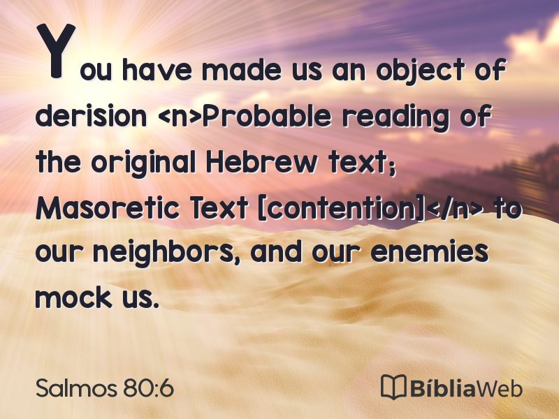 Salmos 80:6 em imagem para compartilhar