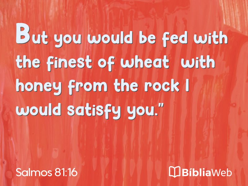 Salmos 81:16 em imagem para compartilhar