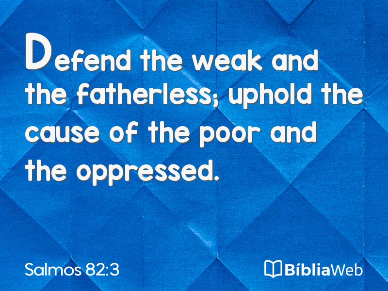 Salmos 82:3 em imagem para compartilhar