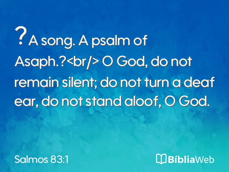 Salmos 83:1 em imagem para compartilhar
