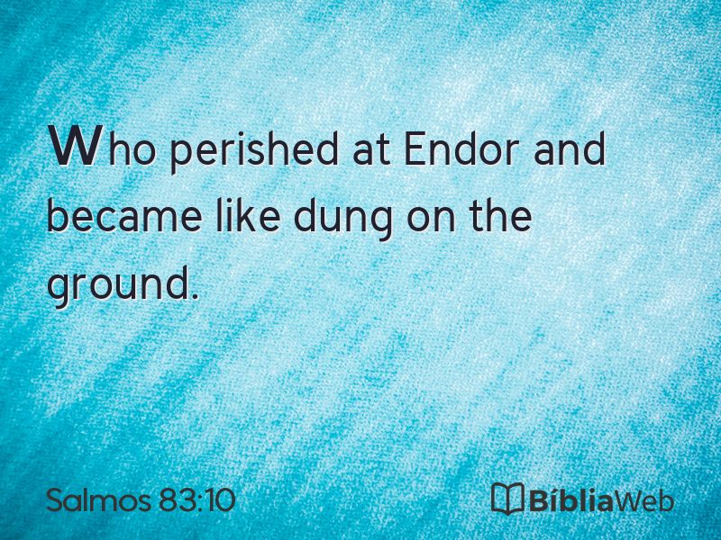 Salmos 83:10 em imagem para compartilhar