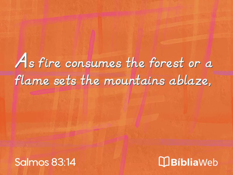 Salmos 83:14 em imagem para compartilhar