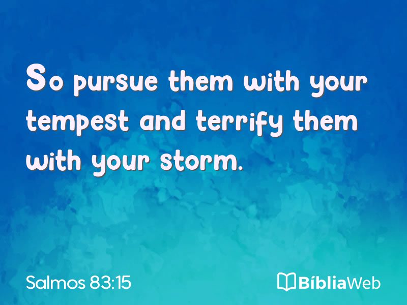 Salmos 83:15 em imagem para compartilhar