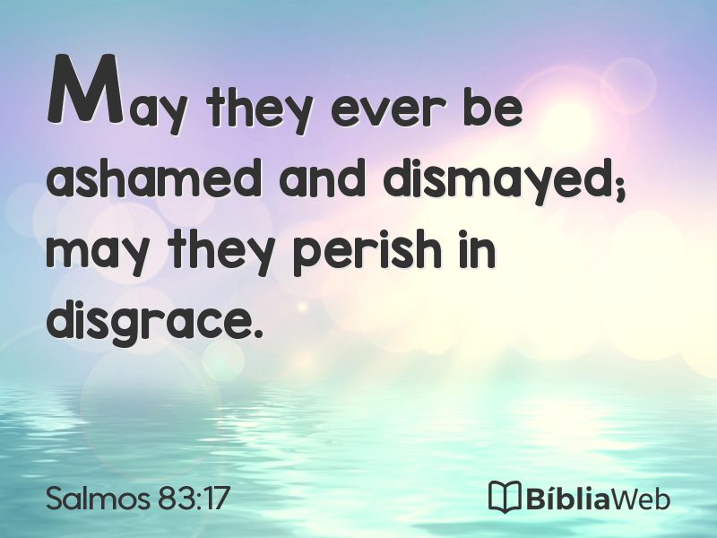 Salmos 83:17 em imagem para compartilhar