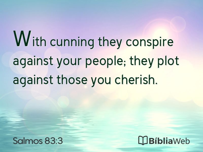 Salmos 83:3 em imagem para compartilhar
