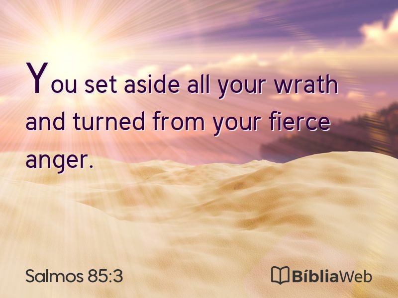 Salmos 85:3 em imagem para compartilhar