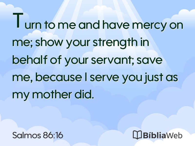 Salmos 86:16 em imagem para compartilhar