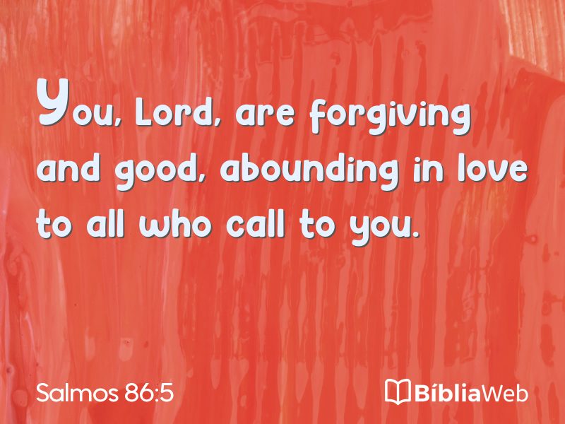 Salmos 86:5 em imagem para compartilhar