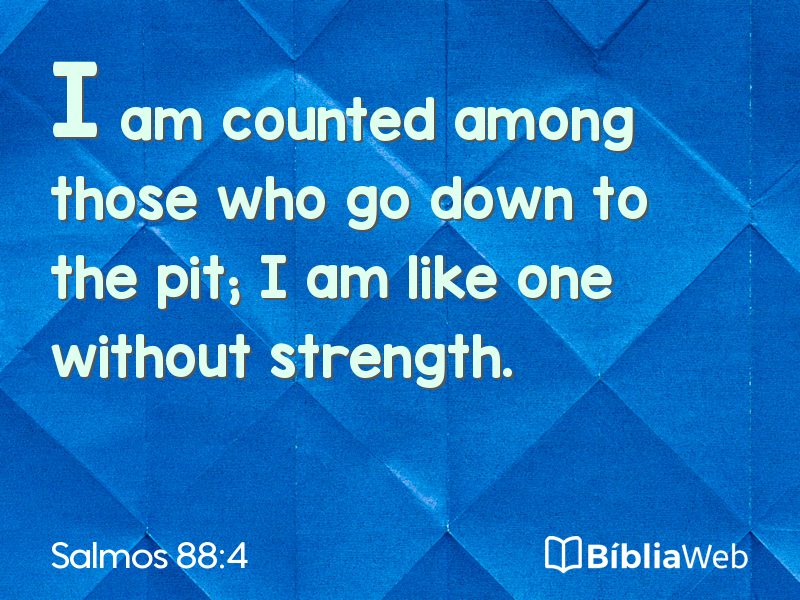 Salmos 88:4 em imagem para compartilhar