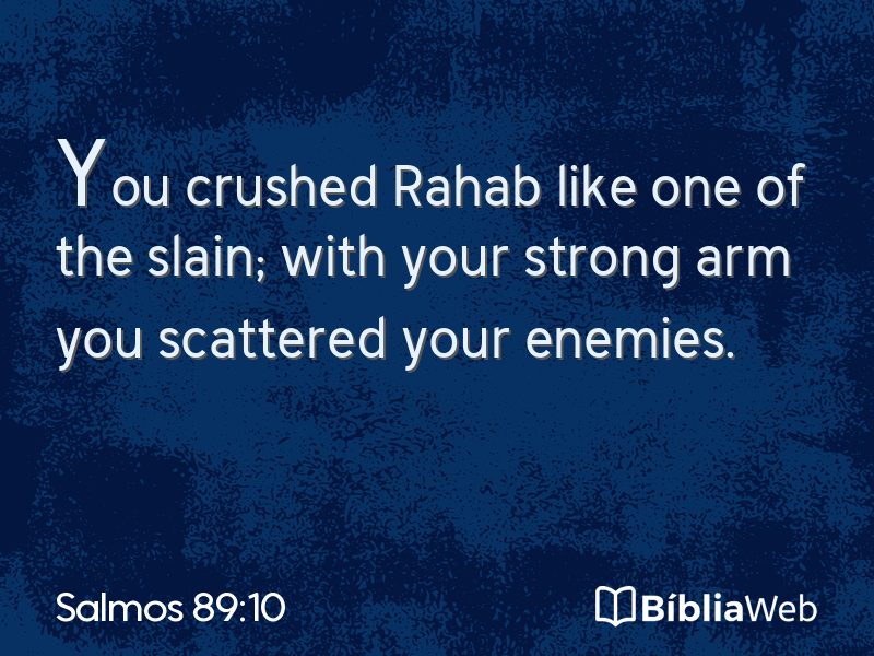 Salmos 89:10 em imagem para compartilhar