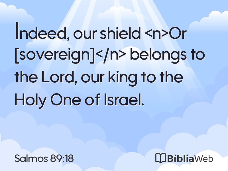 Salmos 89:18 em imagem para compartilhar