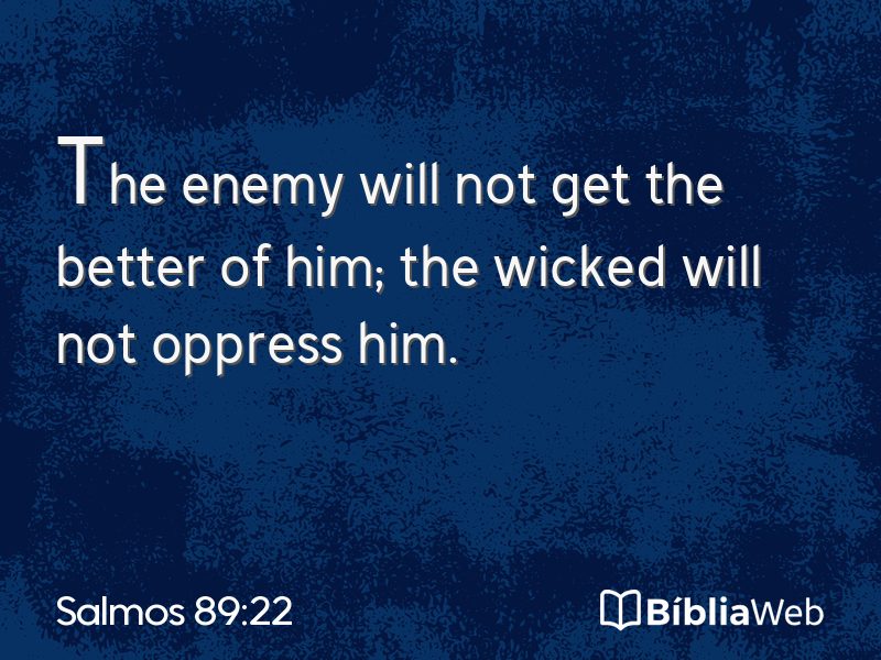 Salmos 89:22 em imagem para compartilhar