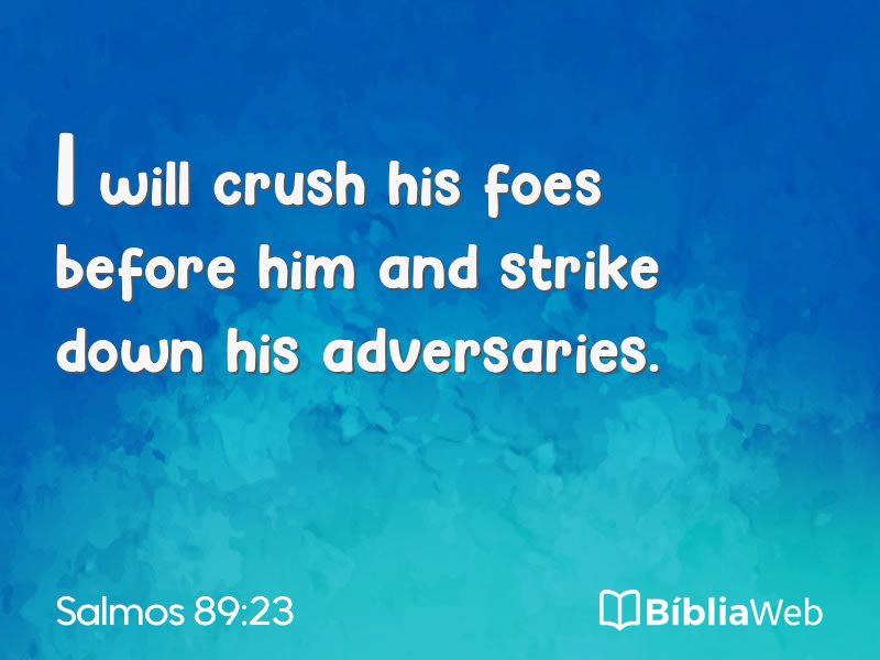 Salmos 89:23 em imagem para compartilhar