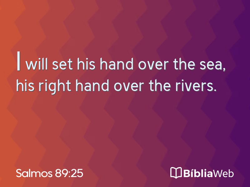 Salmos 89:25 em imagem para compartilhar