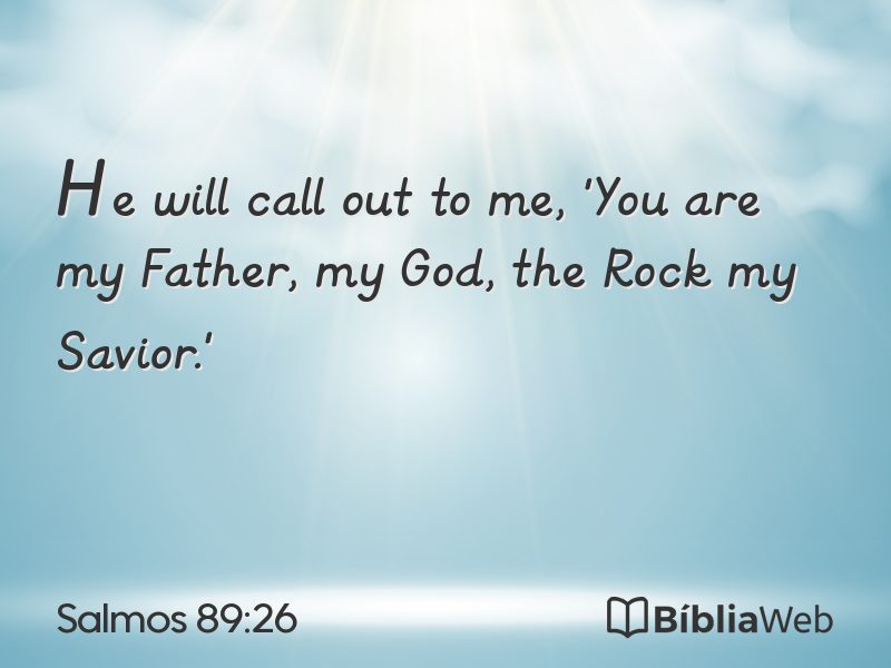 Salmos 89:26 em imagem para compartilhar