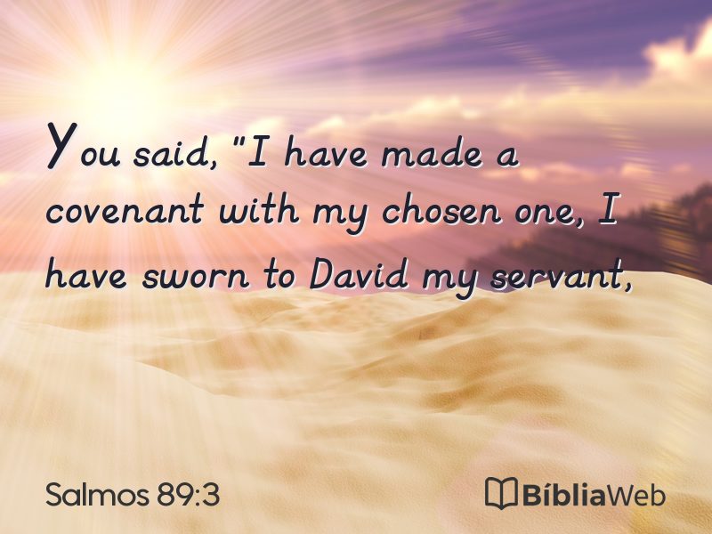 Salmos 89:3 em imagem para compartilhar