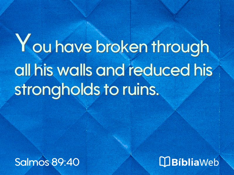 Salmos 89:40 em imagem para compartilhar