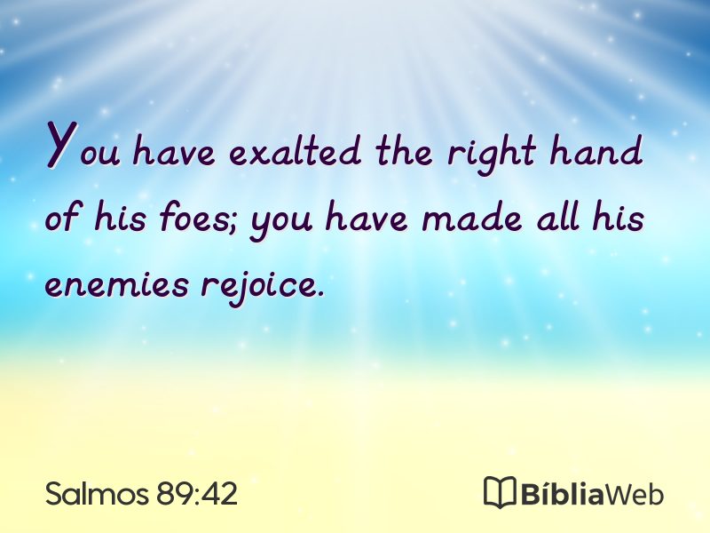 Salmos 89:42 em imagem para compartilhar