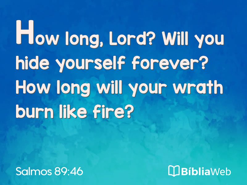 Salmos 89:46 em imagem para compartilhar