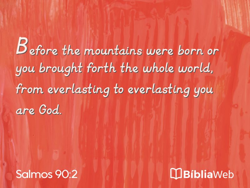 Salmos 90:2 em imagem para compartilhar