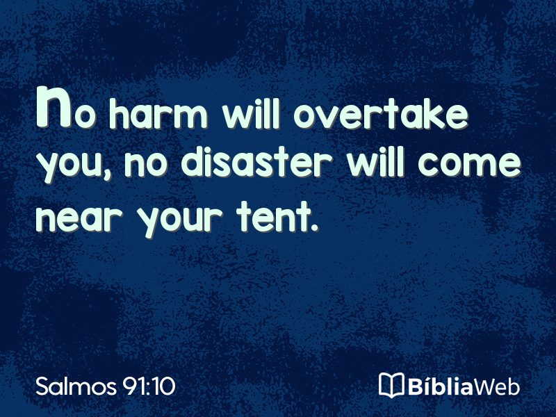 Salmos 91:10 em imagem para compartilhar