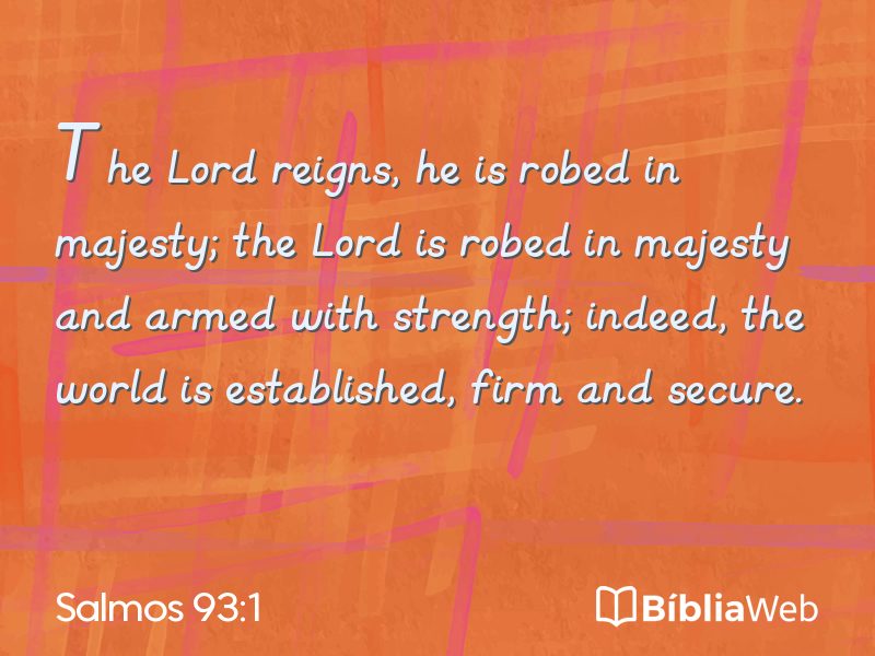 Salmos 93:1 em imagem para compartilhar