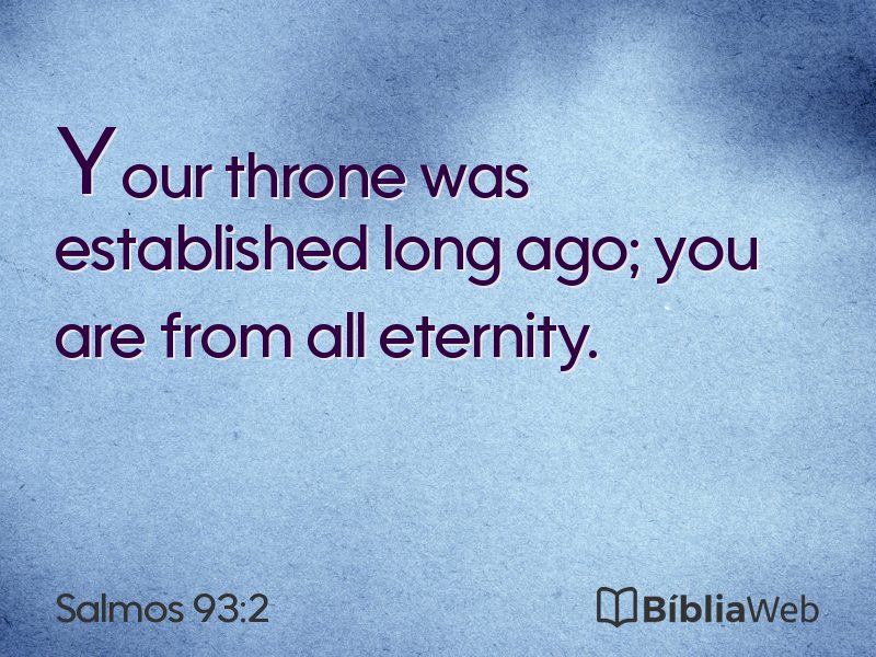 Salmos 93:2 em imagem para compartilhar