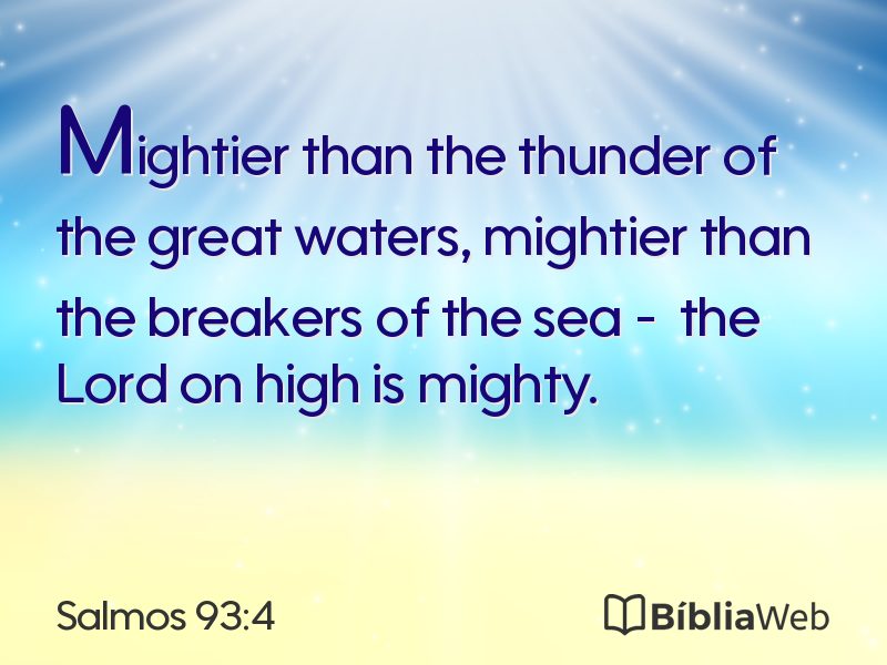 Salmos 93:4 em imagem para compartilhar