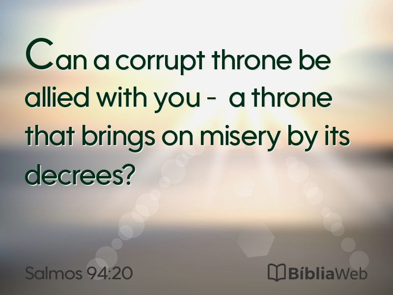 Salmos 94:20 em imagem para compartilhar